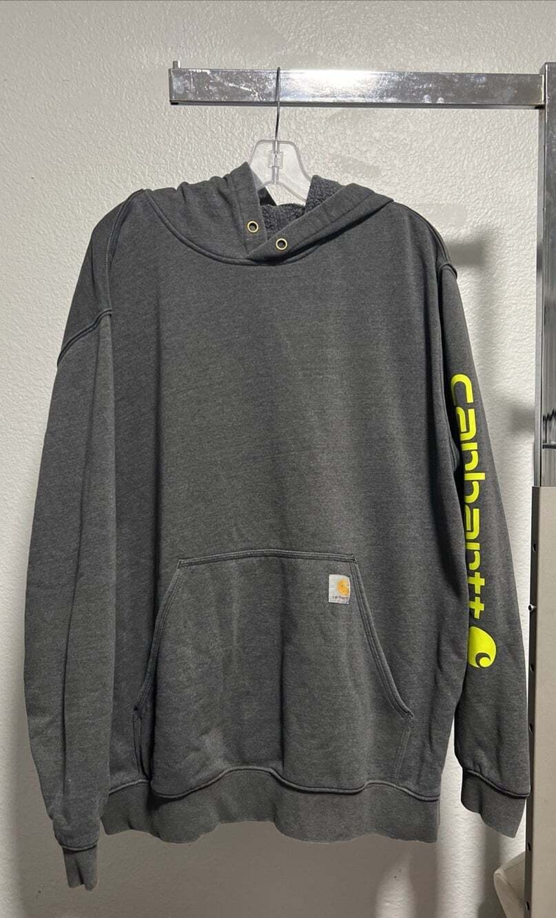 Brand new with tags Carhartt Men's XL Loose Fit Midweight Gray Pullover Hoodie